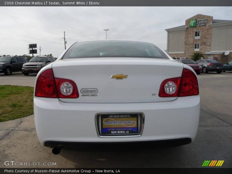 Summit White / Ebony 2009 Chevrolet Malibu LT Sedan