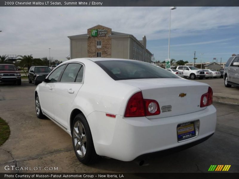 Summit White / Ebony 2009 Chevrolet Malibu LT Sedan