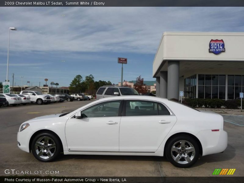 Summit White / Ebony 2009 Chevrolet Malibu LT Sedan