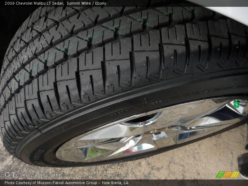Summit White / Ebony 2009 Chevrolet Malibu LT Sedan