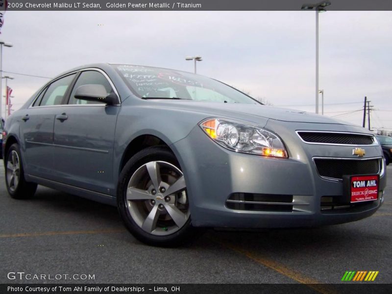 Golden Pewter Metallic / Titanium 2009 Chevrolet Malibu LT Sedan