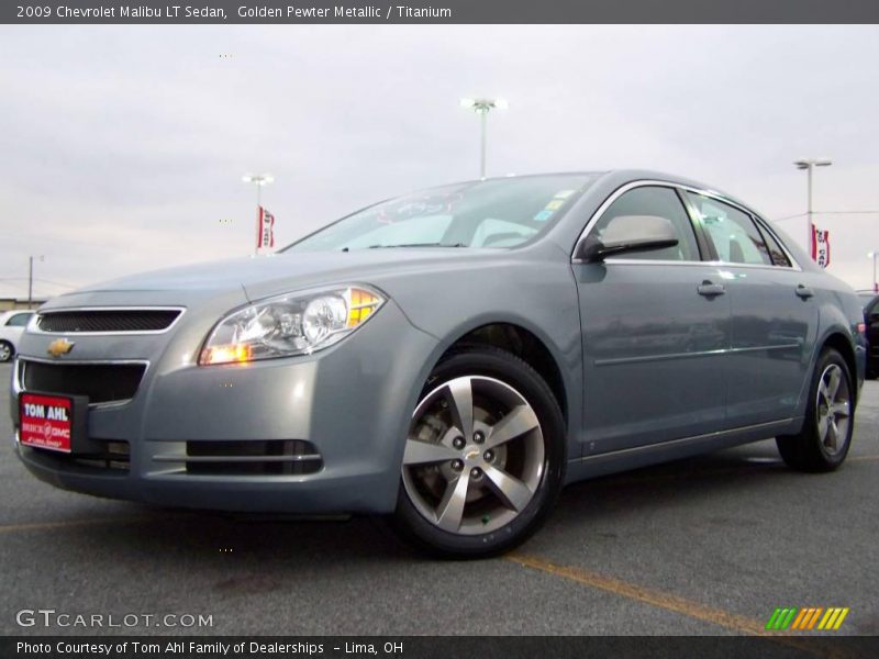 Golden Pewter Metallic / Titanium 2009 Chevrolet Malibu LT Sedan