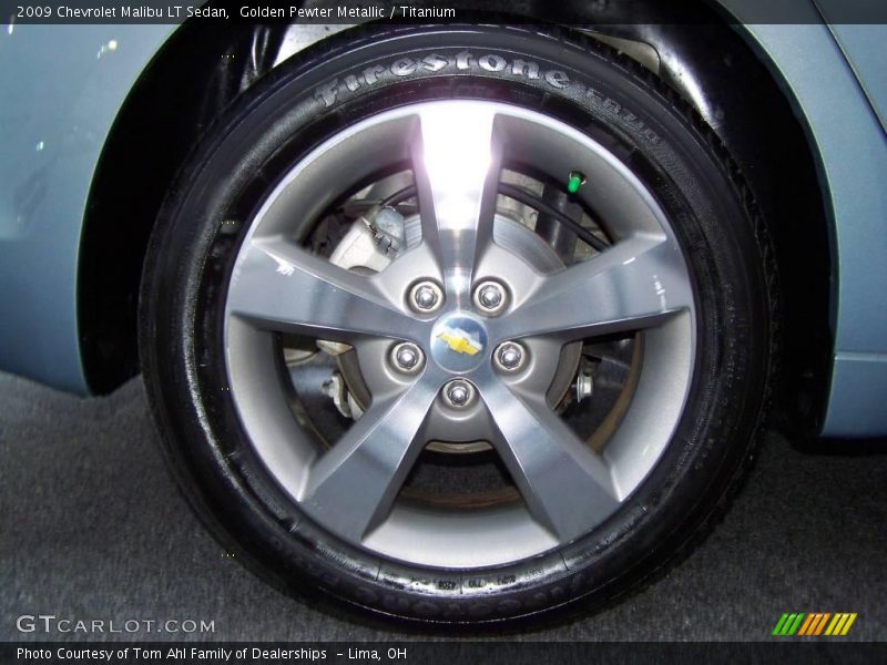Golden Pewter Metallic / Titanium 2009 Chevrolet Malibu LT Sedan