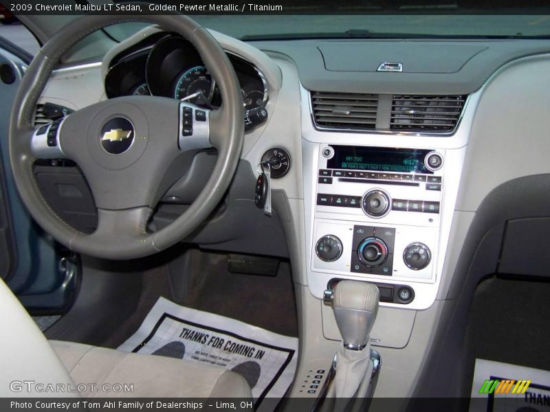 Golden Pewter Metallic / Titanium 2009 Chevrolet Malibu LT Sedan