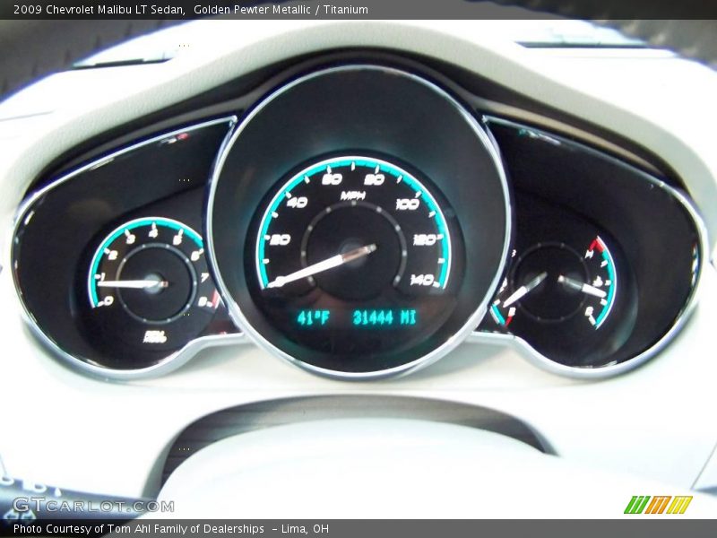Golden Pewter Metallic / Titanium 2009 Chevrolet Malibu LT Sedan