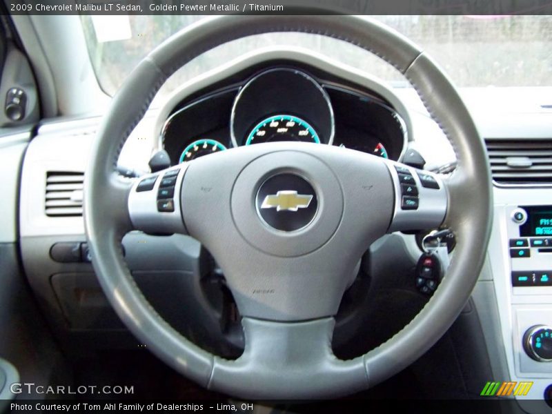 Golden Pewter Metallic / Titanium 2009 Chevrolet Malibu LT Sedan