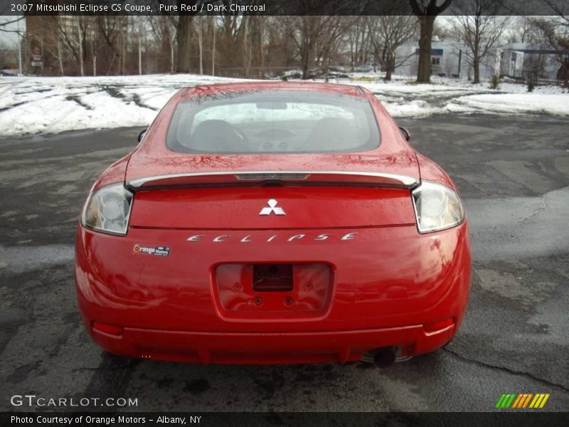 Pure Red / Dark Charcoal 2007 Mitsubishi Eclipse GS Coupe