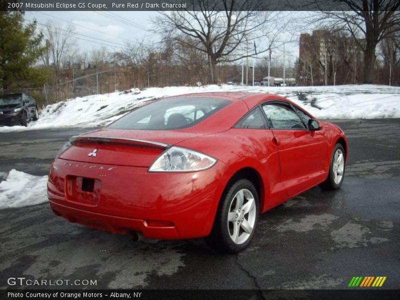 Pure Red / Dark Charcoal 2007 Mitsubishi Eclipse GS Coupe