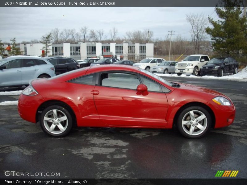 Pure Red / Dark Charcoal 2007 Mitsubishi Eclipse GS Coupe