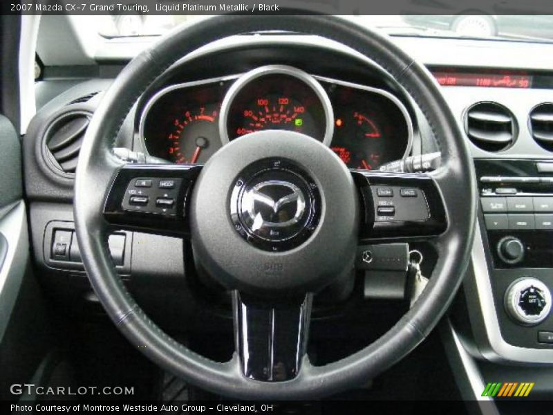 Liquid Platinum Metallic / Black 2007 Mazda CX-7 Grand Touring