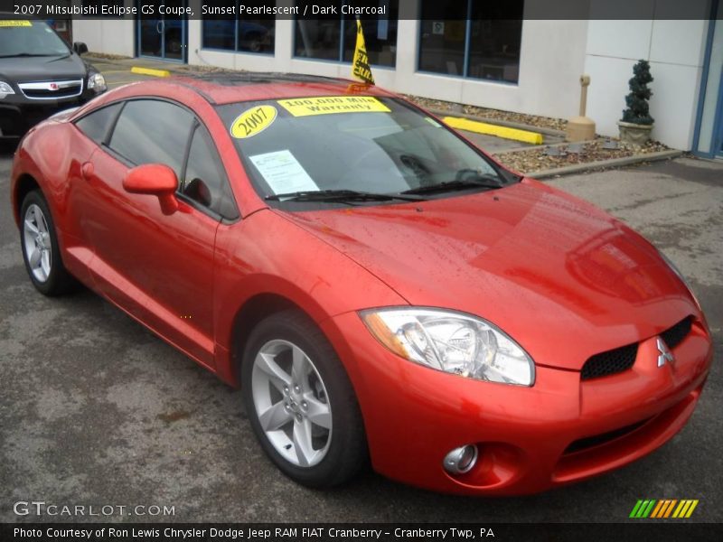 Sunset Pearlescent / Dark Charcoal 2007 Mitsubishi Eclipse GS Coupe