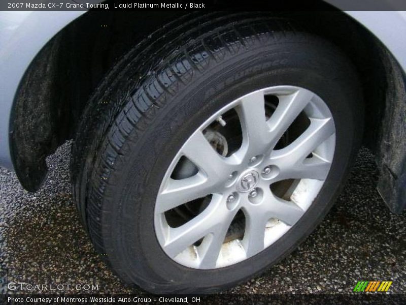 Liquid Platinum Metallic / Black 2007 Mazda CX-7 Grand Touring