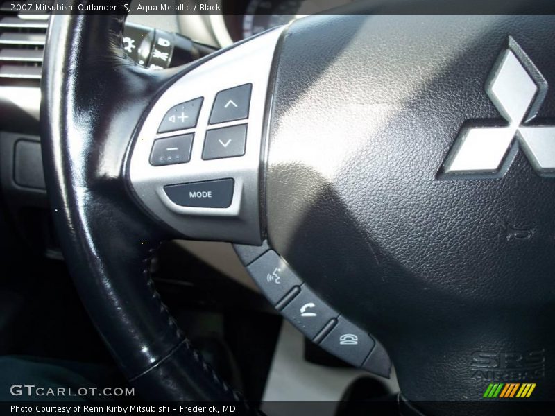 Aqua Metallic / Black 2007 Mitsubishi Outlander LS
