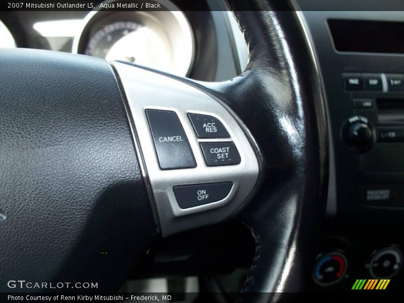 Aqua Metallic / Black 2007 Mitsubishi Outlander LS