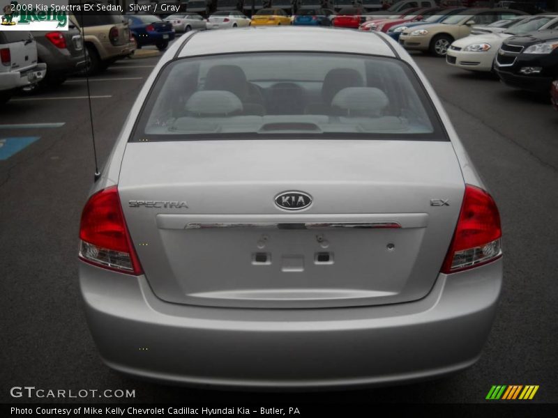 Silver / Gray 2008 Kia Spectra EX Sedan