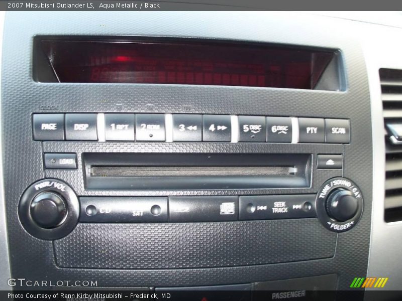 Aqua Metallic / Black 2007 Mitsubishi Outlander LS