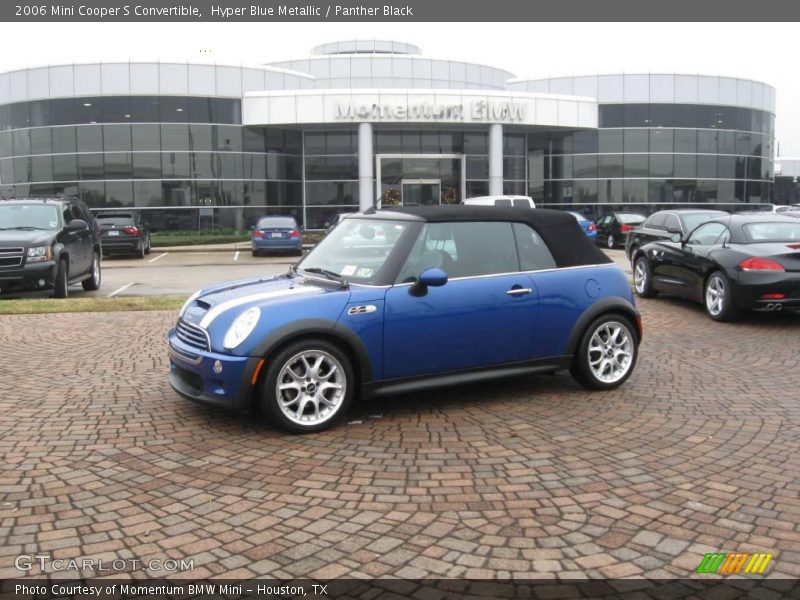 Hyper Blue Metallic / Panther Black 2006 Mini Cooper S Convertible
