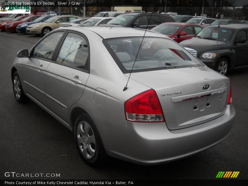 Silver / Gray 2008 Kia Spectra EX Sedan