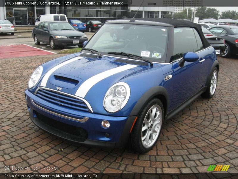 Hyper Blue Metallic / Panther Black 2006 Mini Cooper S Convertible