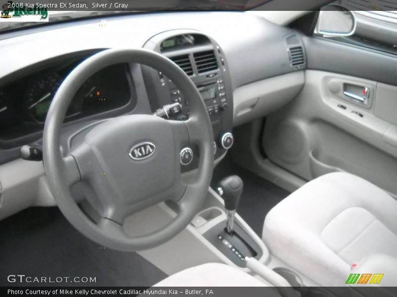 Silver / Gray 2008 Kia Spectra EX Sedan
