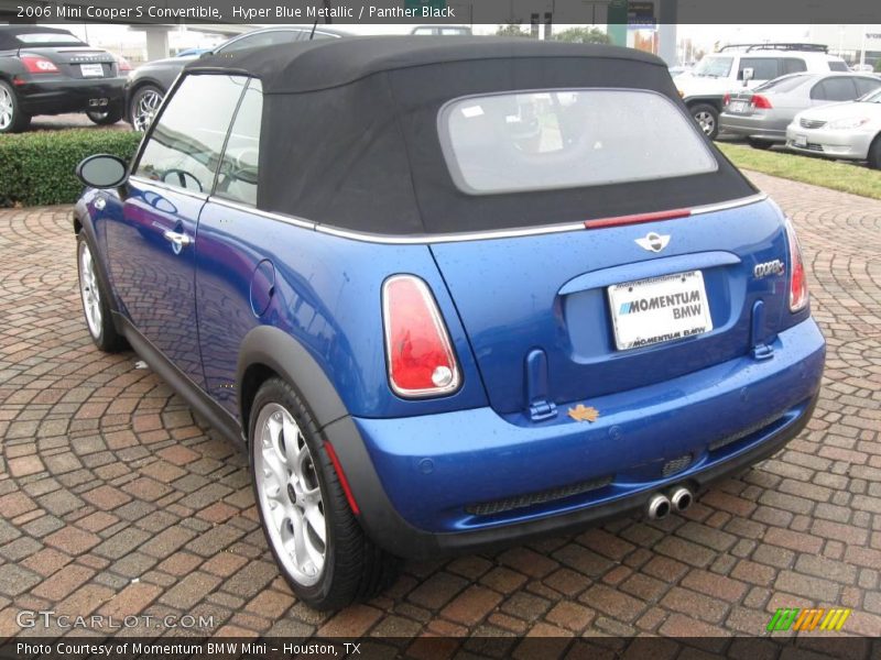 Hyper Blue Metallic / Panther Black 2006 Mini Cooper S Convertible