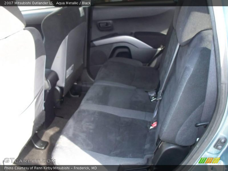 Aqua Metallic / Black 2007 Mitsubishi Outlander LS