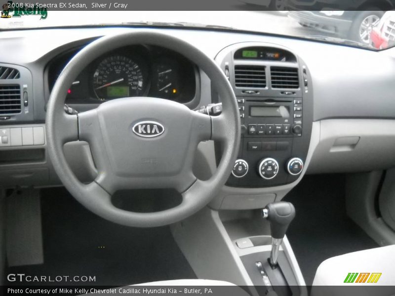 Silver / Gray 2008 Kia Spectra EX Sedan