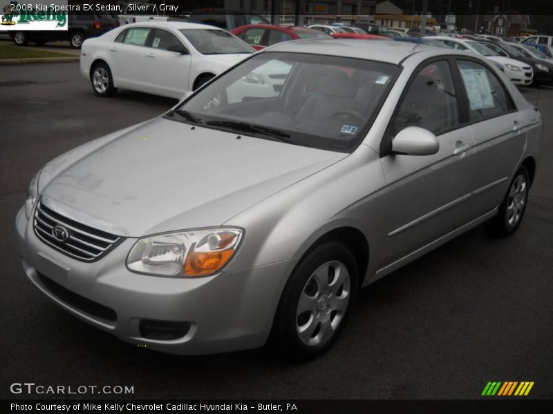Silver / Gray 2008 Kia Spectra EX Sedan