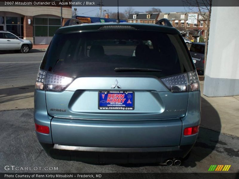 Aqua Metallic / Black 2007 Mitsubishi Outlander LS