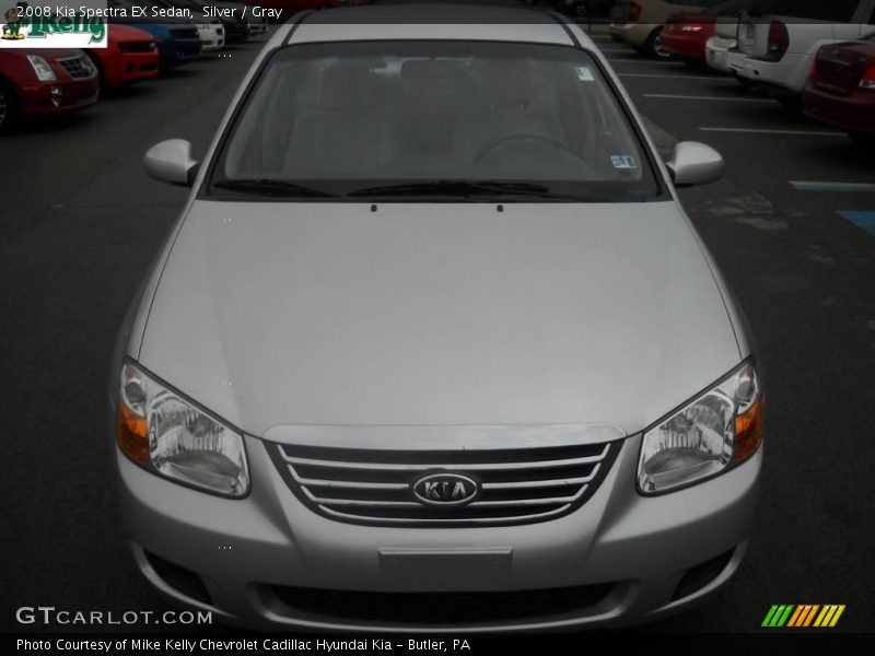 Silver / Gray 2008 Kia Spectra EX Sedan
