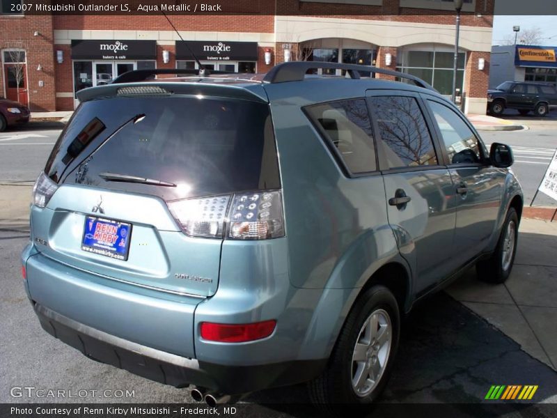 Aqua Metallic / Black 2007 Mitsubishi Outlander LS