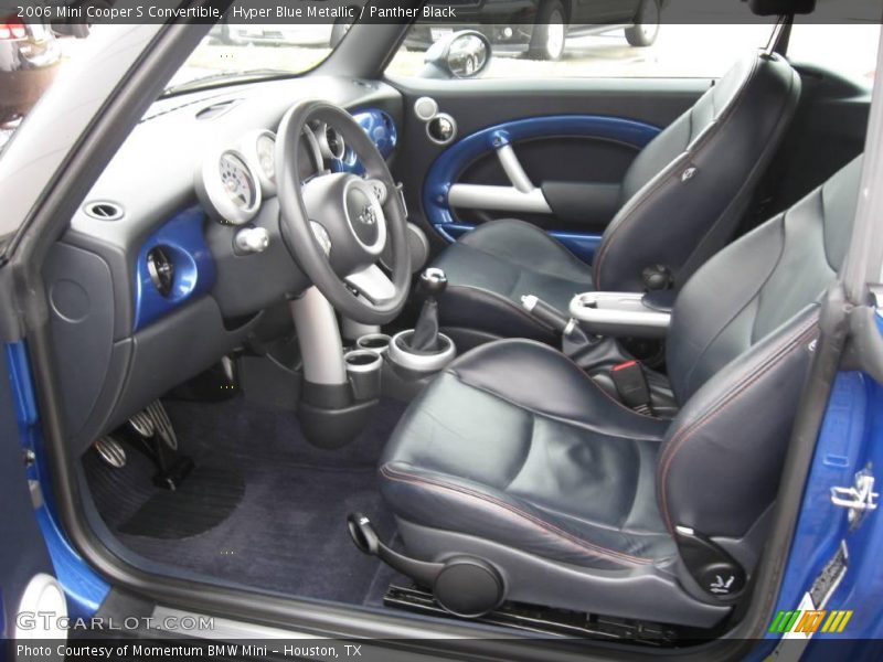 Hyper Blue Metallic / Panther Black 2006 Mini Cooper S Convertible