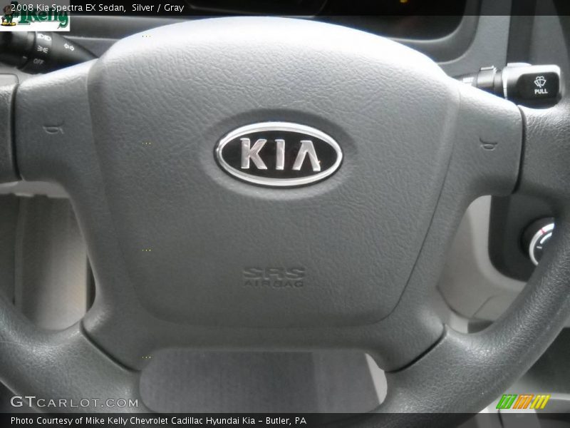 Silver / Gray 2008 Kia Spectra EX Sedan