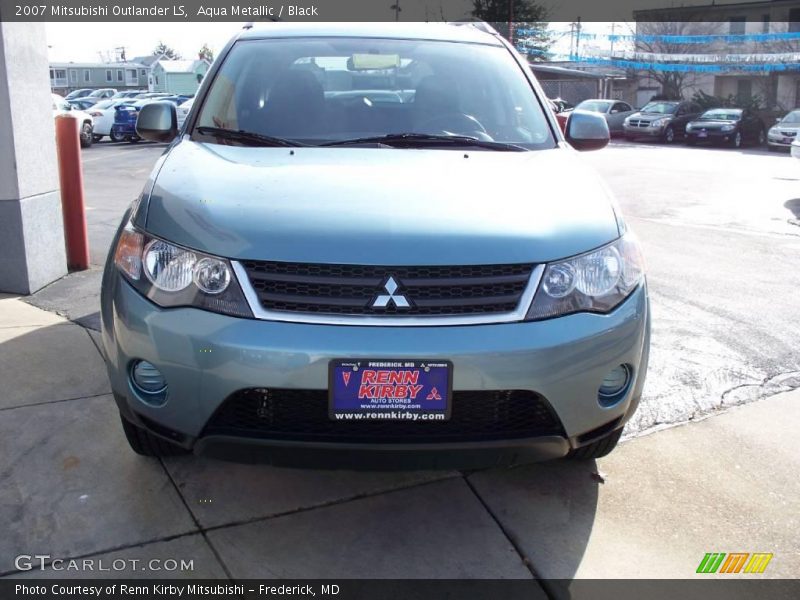 Aqua Metallic / Black 2007 Mitsubishi Outlander LS