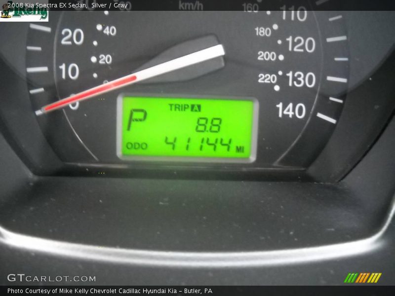 Silver / Gray 2008 Kia Spectra EX Sedan