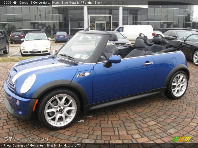 Hyper Blue Metallic / Panther Black 2006 Mini Cooper S Convertible