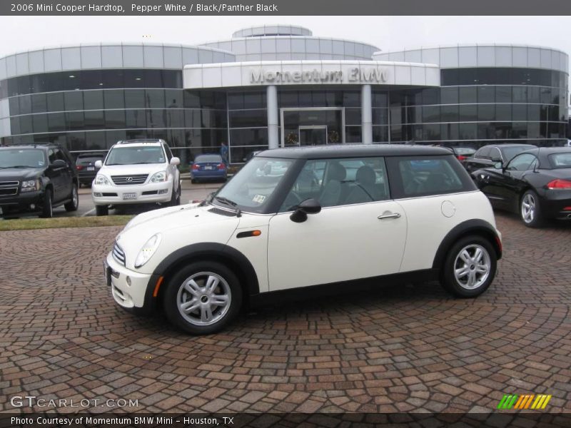 Pepper White / Black/Panther Black 2006 Mini Cooper Hardtop