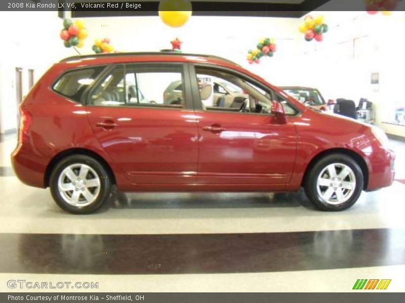 Volcanic Red / Beige 2008 Kia Rondo LX V6