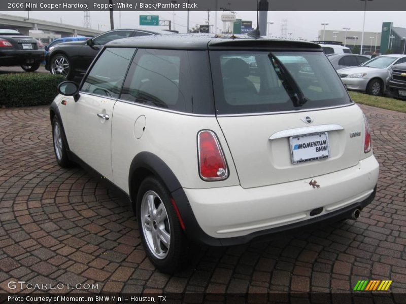 Pepper White / Black/Panther Black 2006 Mini Cooper Hardtop