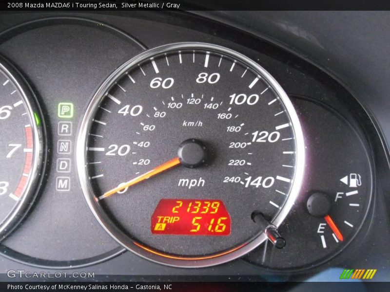 Silver Metallic / Gray 2008 Mazda MAZDA6 i Touring Sedan