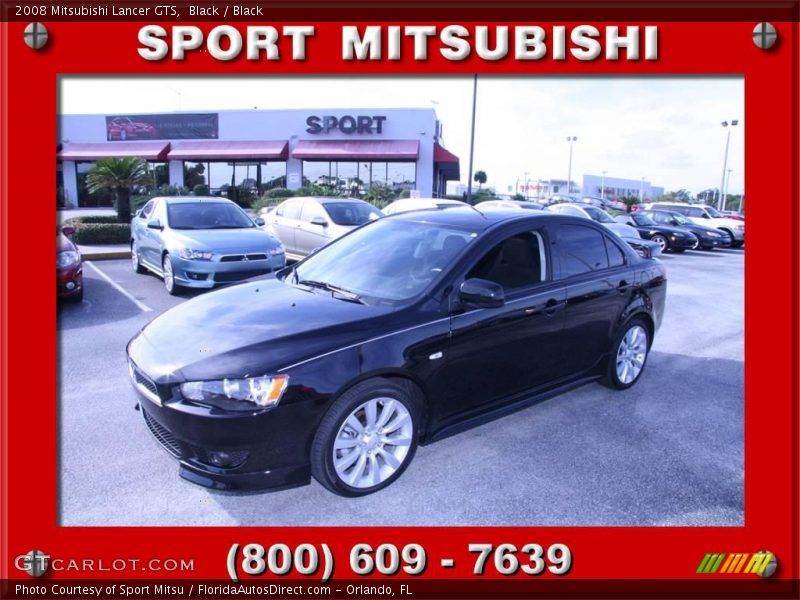 Black / Black 2008 Mitsubishi Lancer GTS