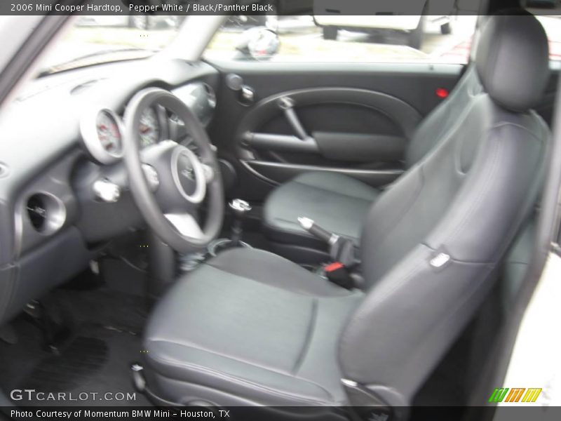 Pepper White / Black/Panther Black 2006 Mini Cooper Hardtop
