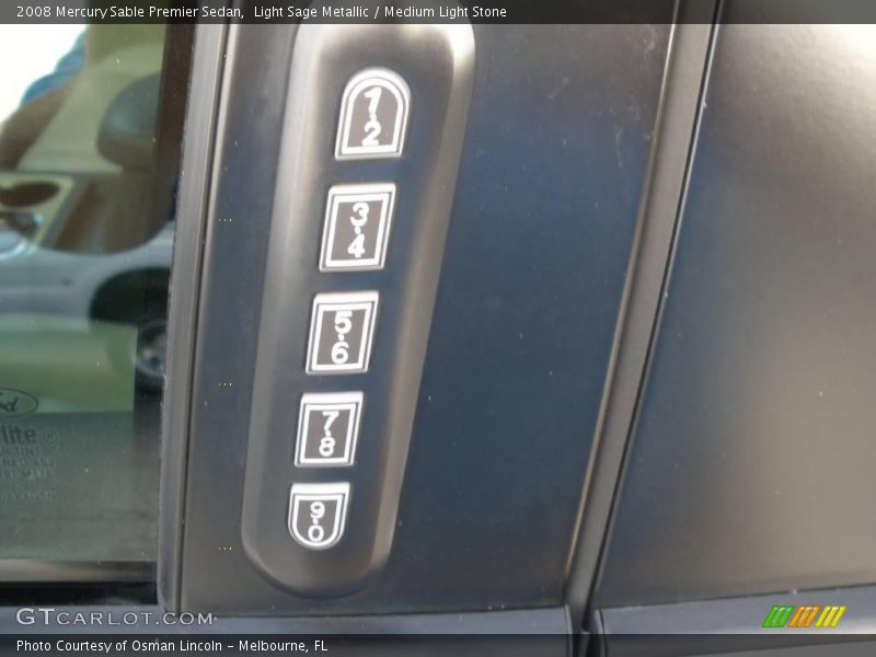 Light Sage Metallic / Medium Light Stone 2008 Mercury Sable Premier Sedan