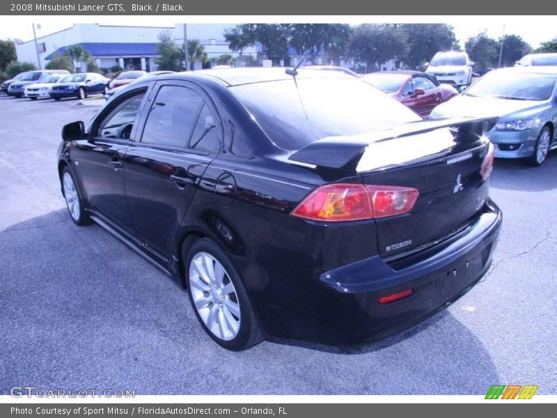 Black / Black 2008 Mitsubishi Lancer GTS