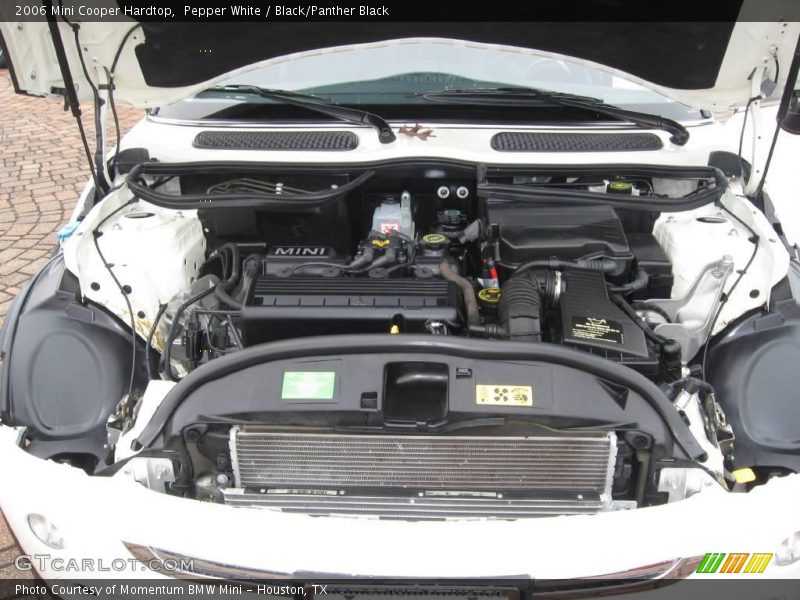Pepper White / Black/Panther Black 2006 Mini Cooper Hardtop