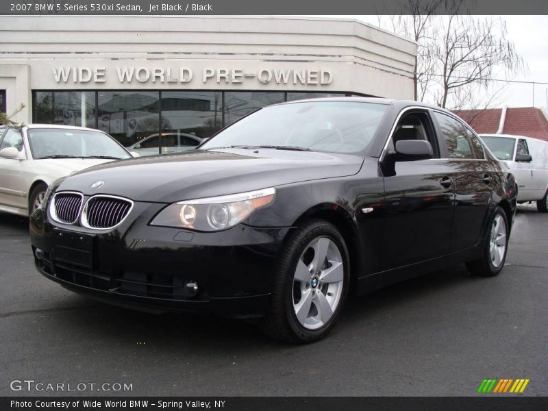 Jet Black / Black 2007 BMW 5 Series 530xi Sedan