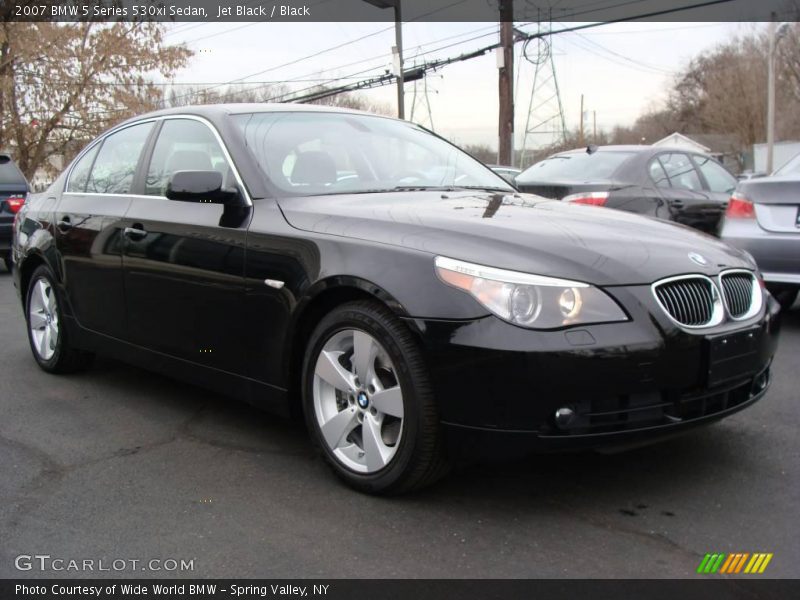 Jet Black / Black 2007 BMW 5 Series 530xi Sedan