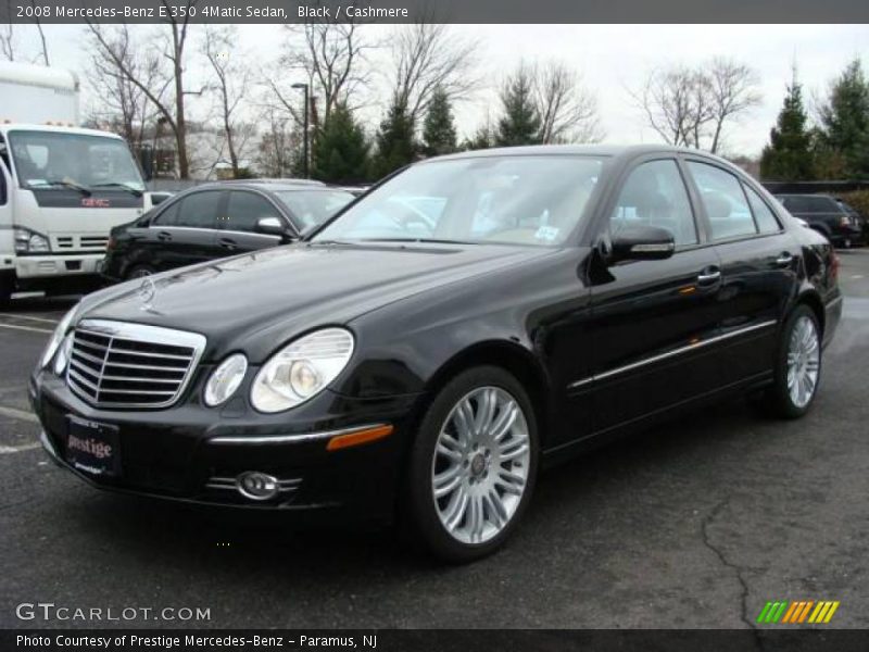 Black / Cashmere 2008 Mercedes-Benz E 350 4Matic Sedan