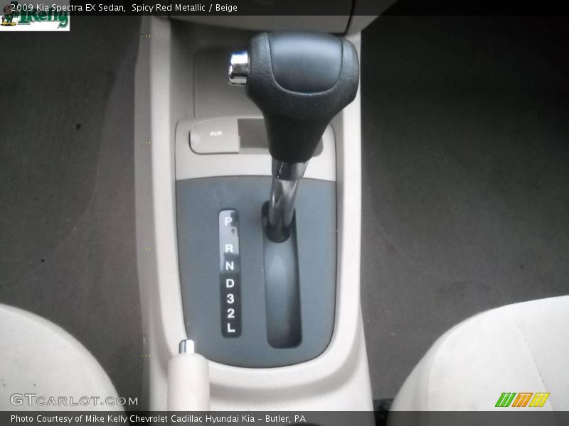 Spicy Red Metallic / Beige 2009 Kia Spectra EX Sedan