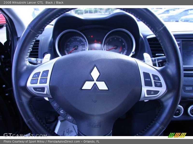 Black / Black 2008 Mitsubishi Lancer GTS